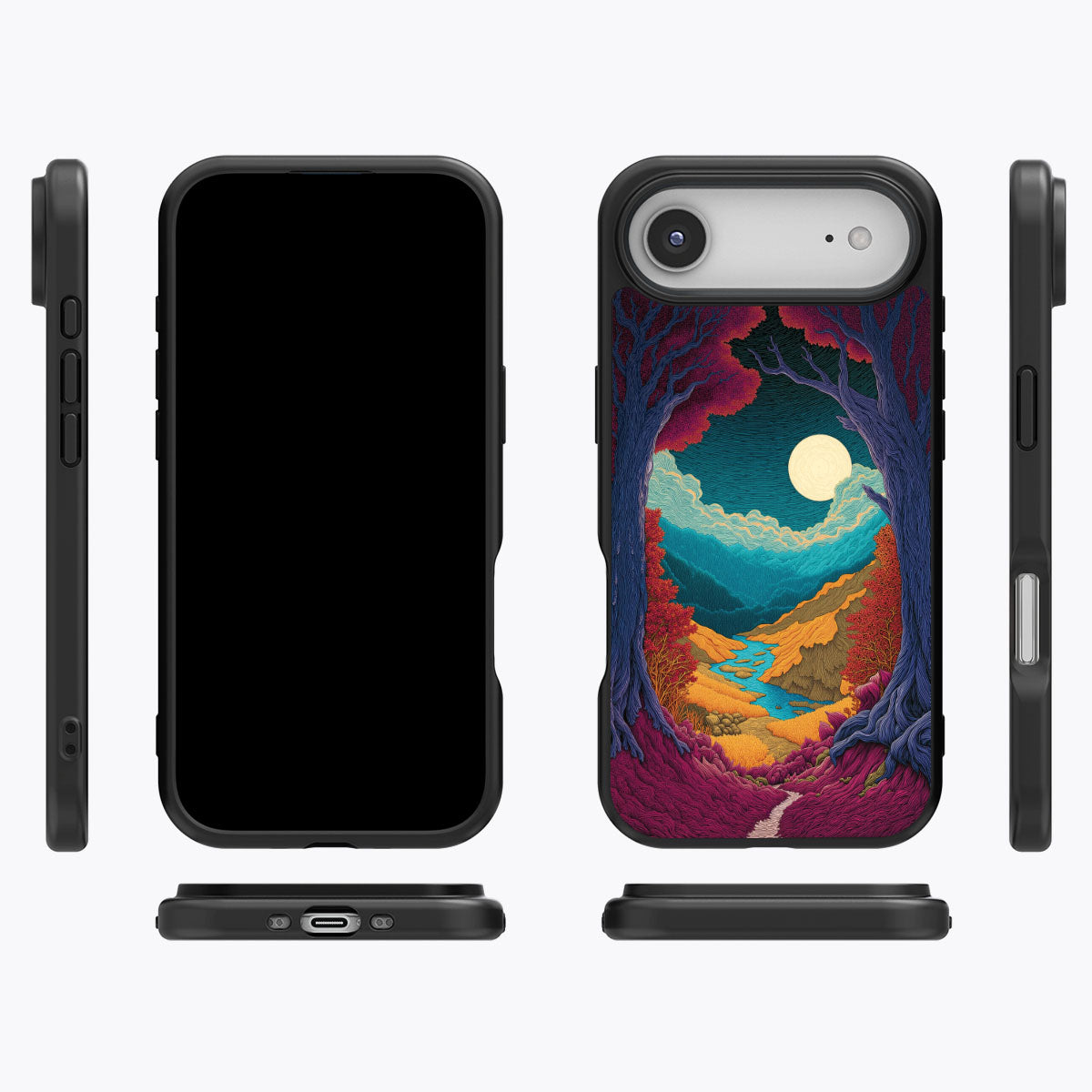 Celestial Designer iPhone Air Case – Harvest Moon | MagSafe