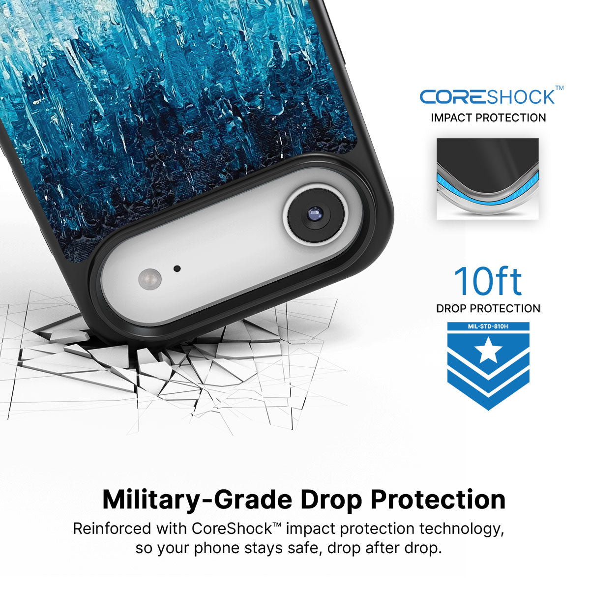 Impasto Tides - iPhone 17 Air Case #case type_core (magsafe), #case type_core (non magsafe)