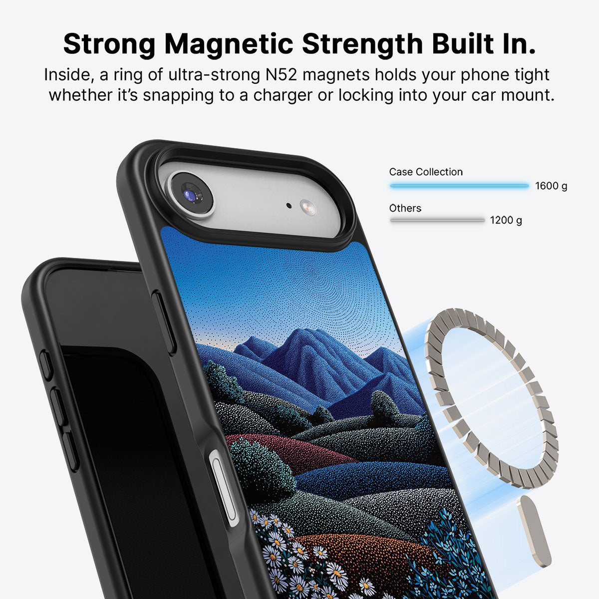 Blue Mountain Designer iPhone Air Case – Indigo Hills | MagSafe