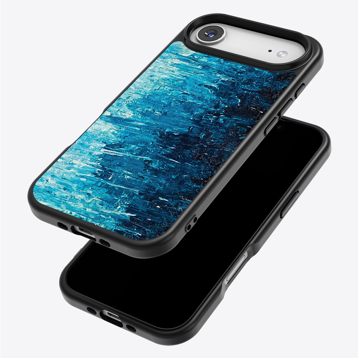 Indigo Impasto - iPhone 17 Air Case #case type_core (magsafe), #case type_core (non magsafe)