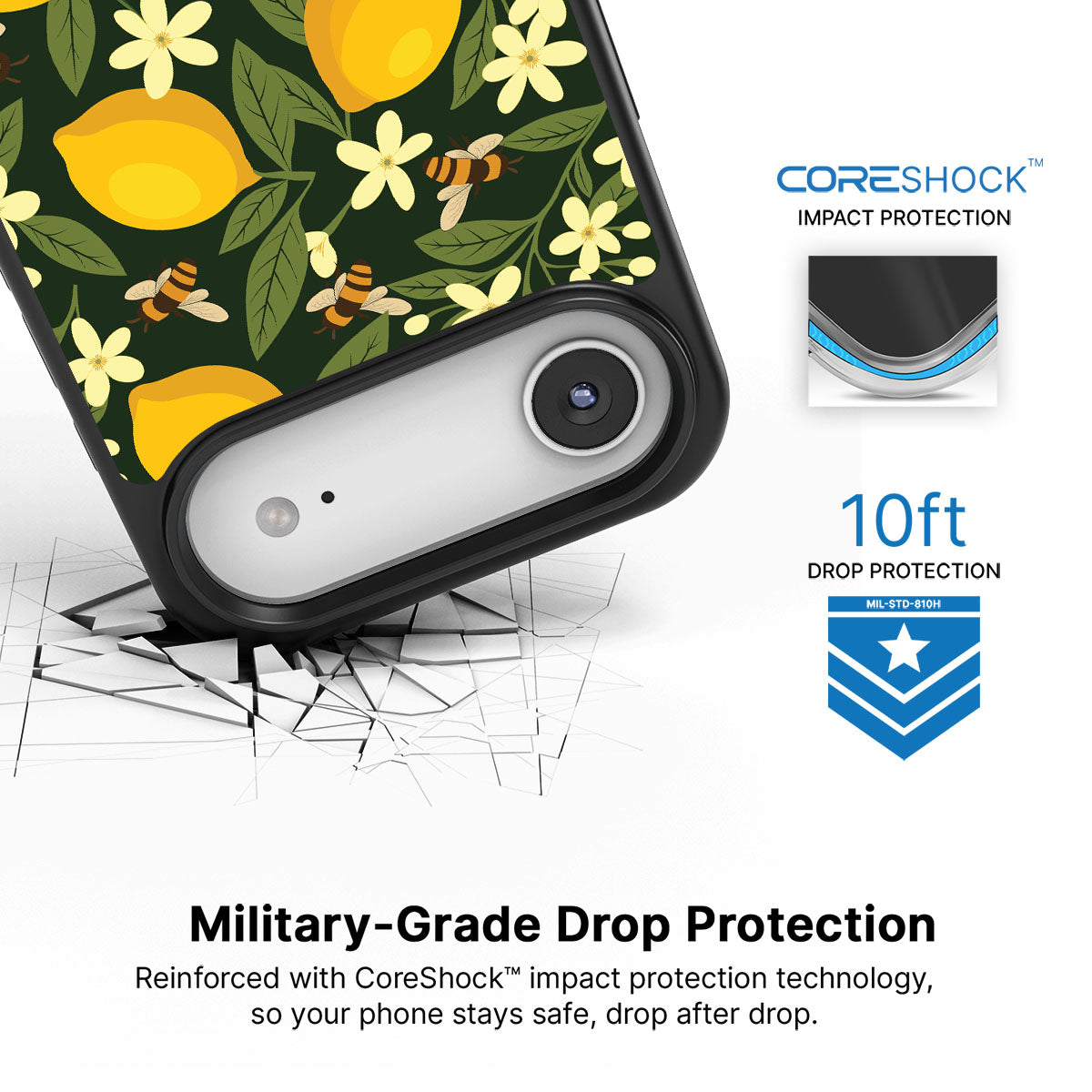 Lemon and Bees - iPhone 17 Air Case #case type_core (magsafe), #case type_core (non magsafe)