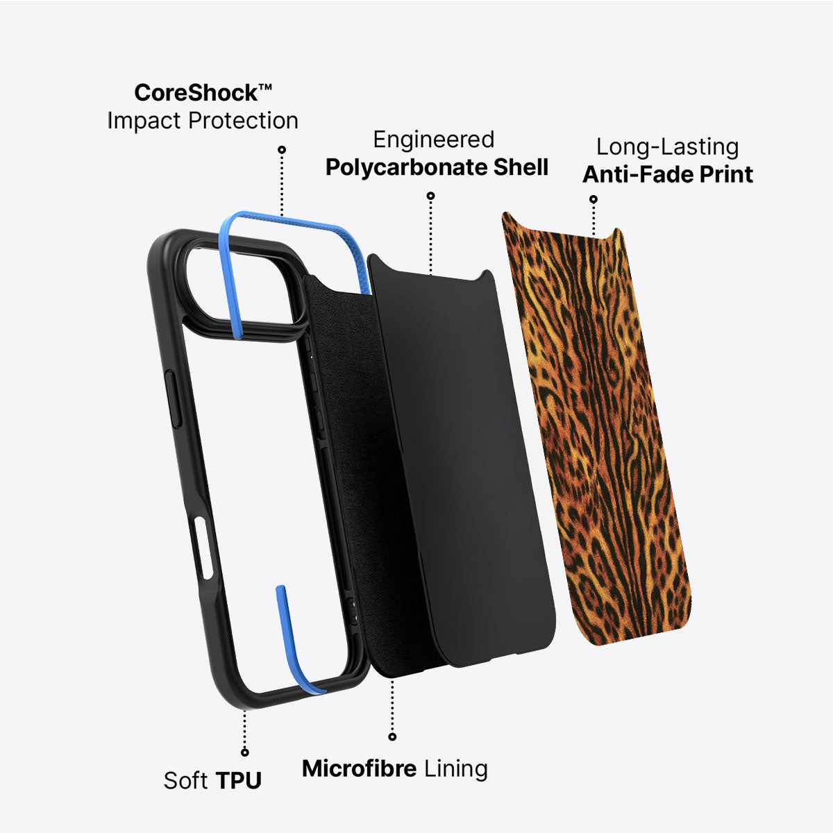 Leopard Trail - iPhone 17 Air Case #case type_core (non magsafe)