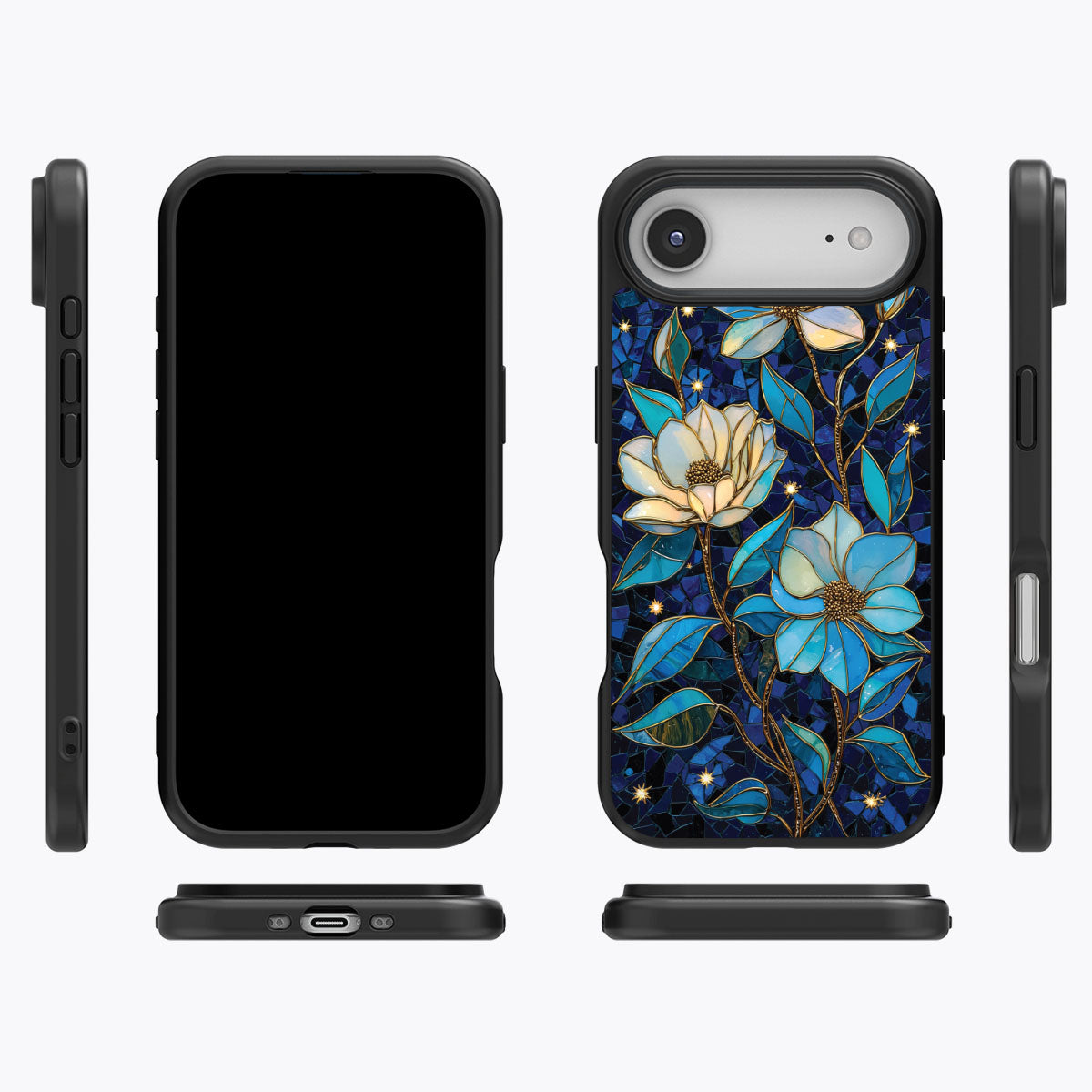 Floral Designer iPhone Air Case – Midnight Magnolia | MagSafe