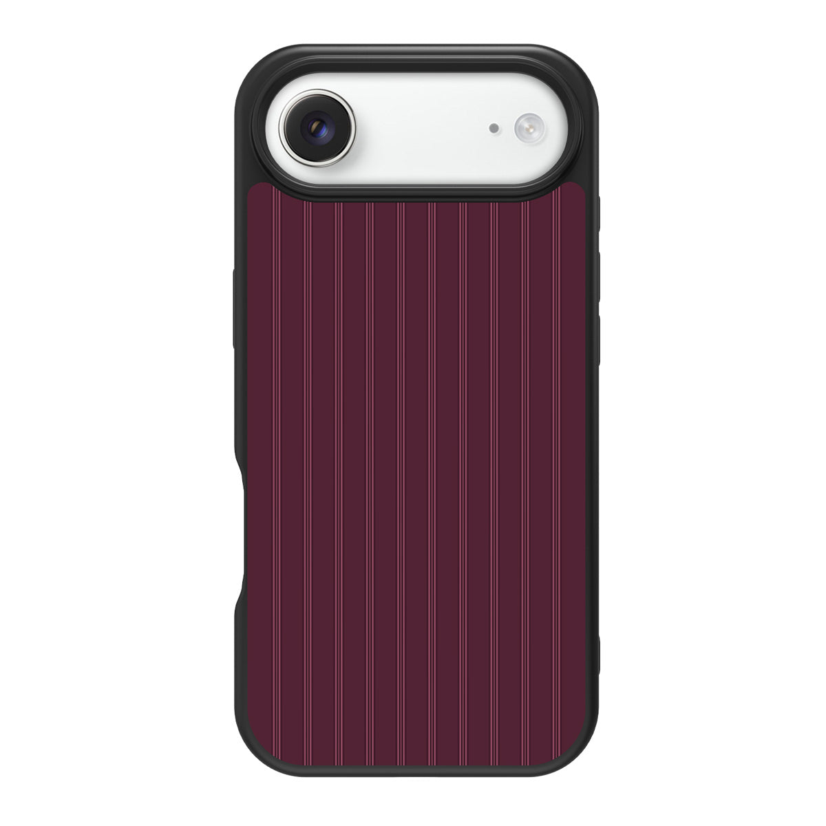 Mulberry Pinstripe design back view – iPhone Air case