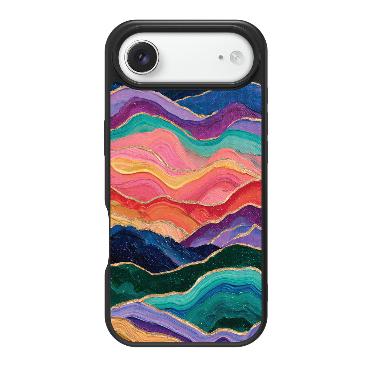 Painted Peaks design back view – iPhone Air case