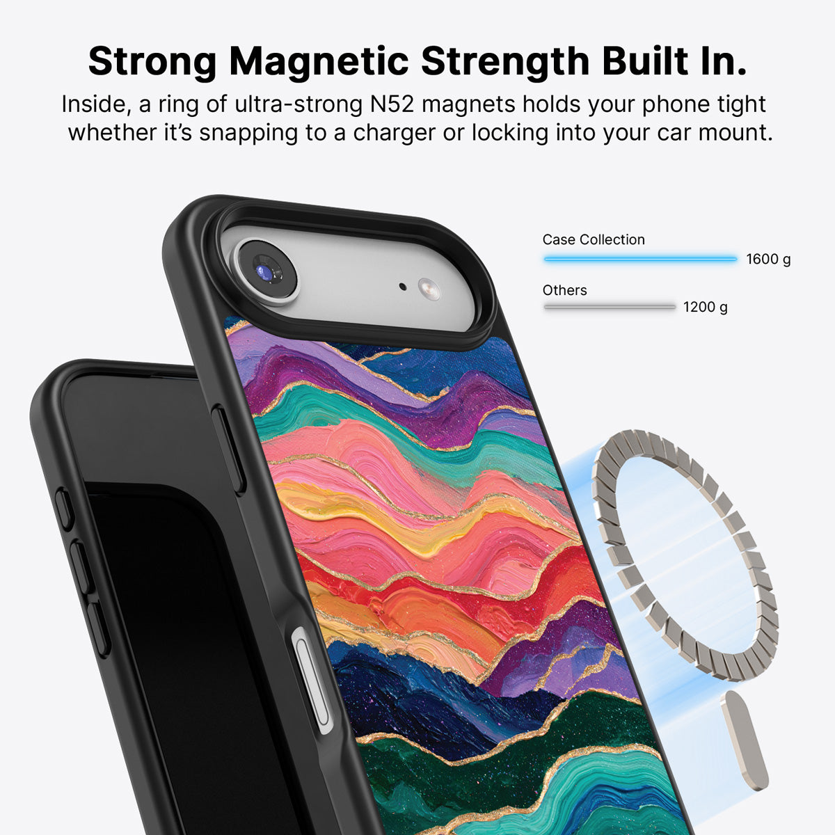 iPhone Air MagSafe case – Painted Peaks design