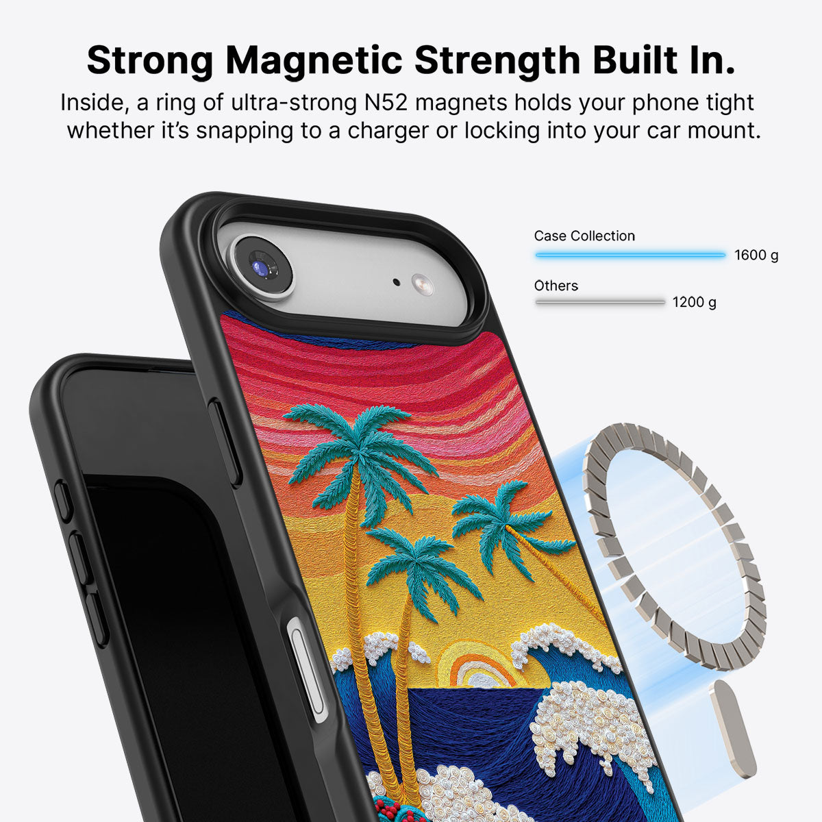Tropical Designer iPhone Air Case – Paper Tropics | MagSafe