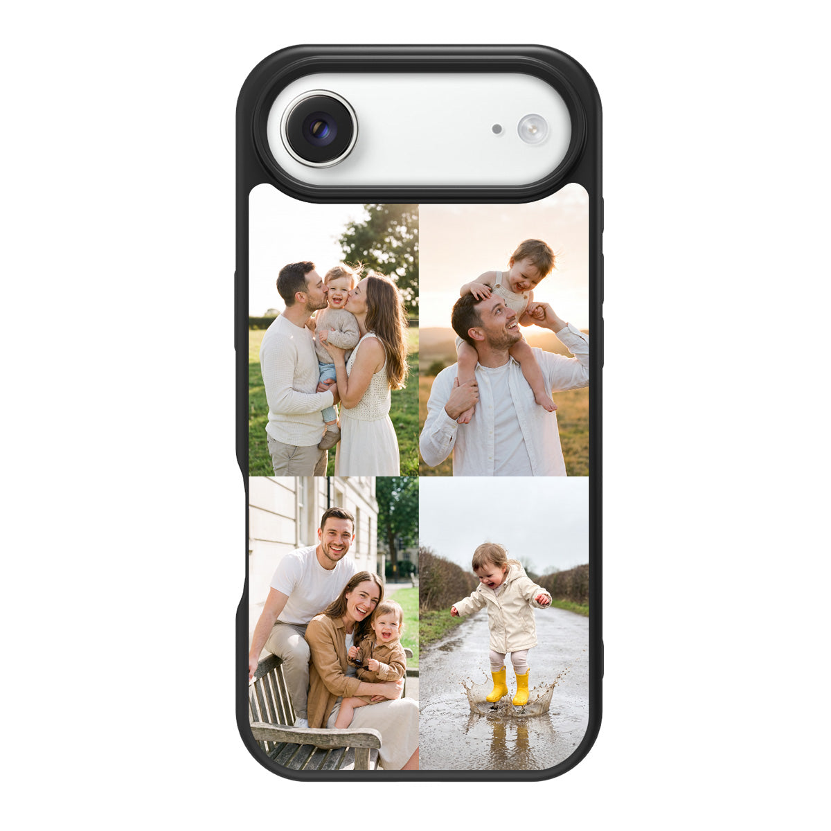 Personalised iPhone 17 Air case – family 4-photo collage design