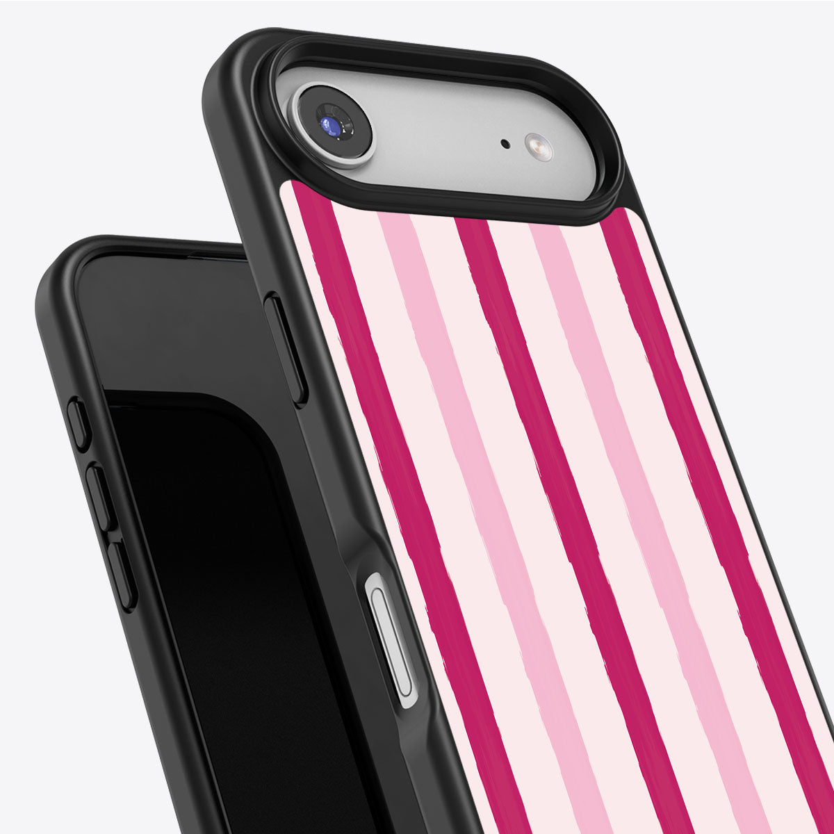 Pink Watercolor Stripes - iPhone 17 Air Case #case type_core (non magsafe)