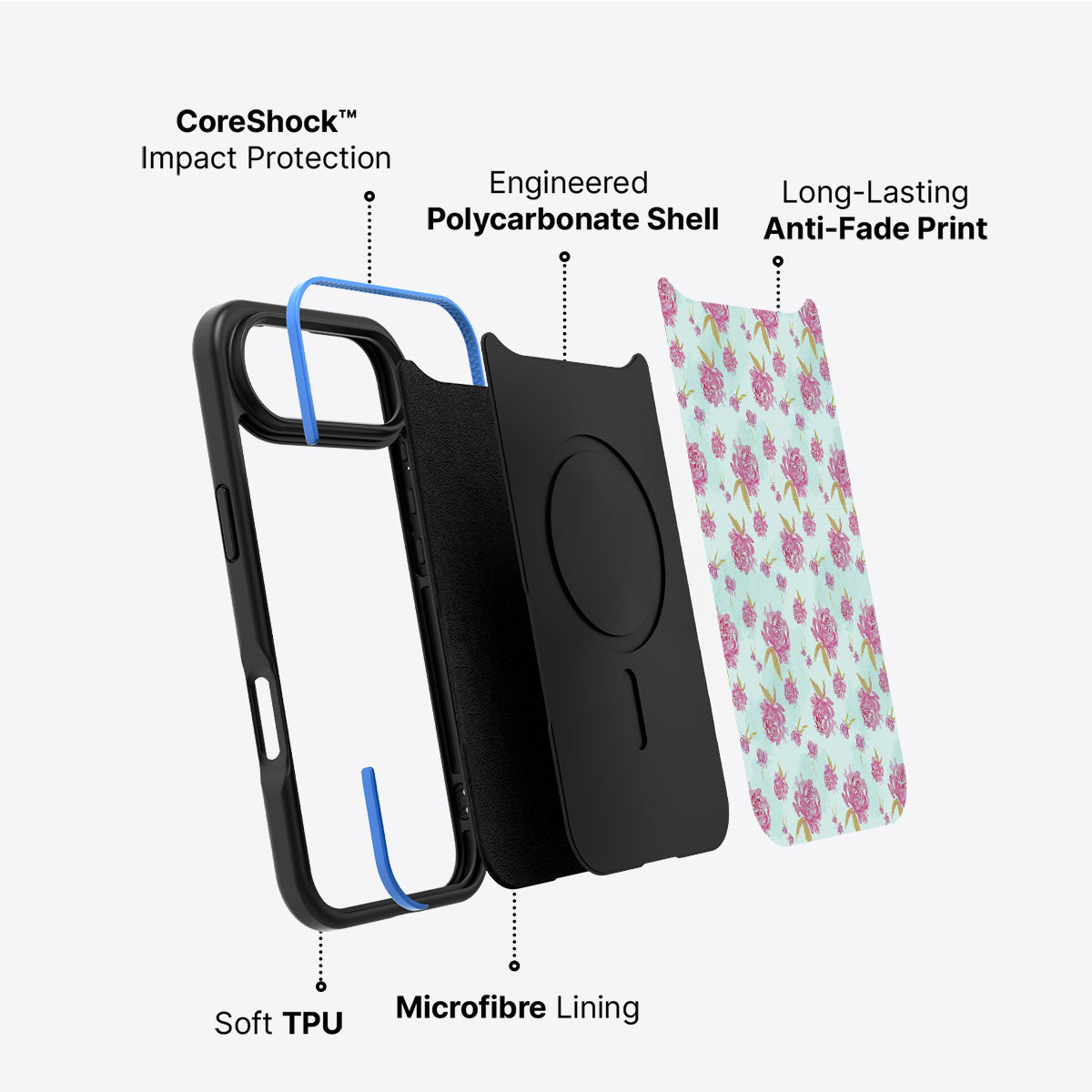 Rose Showers - iPhone 17 Air Case #case type_core (non magsafe)