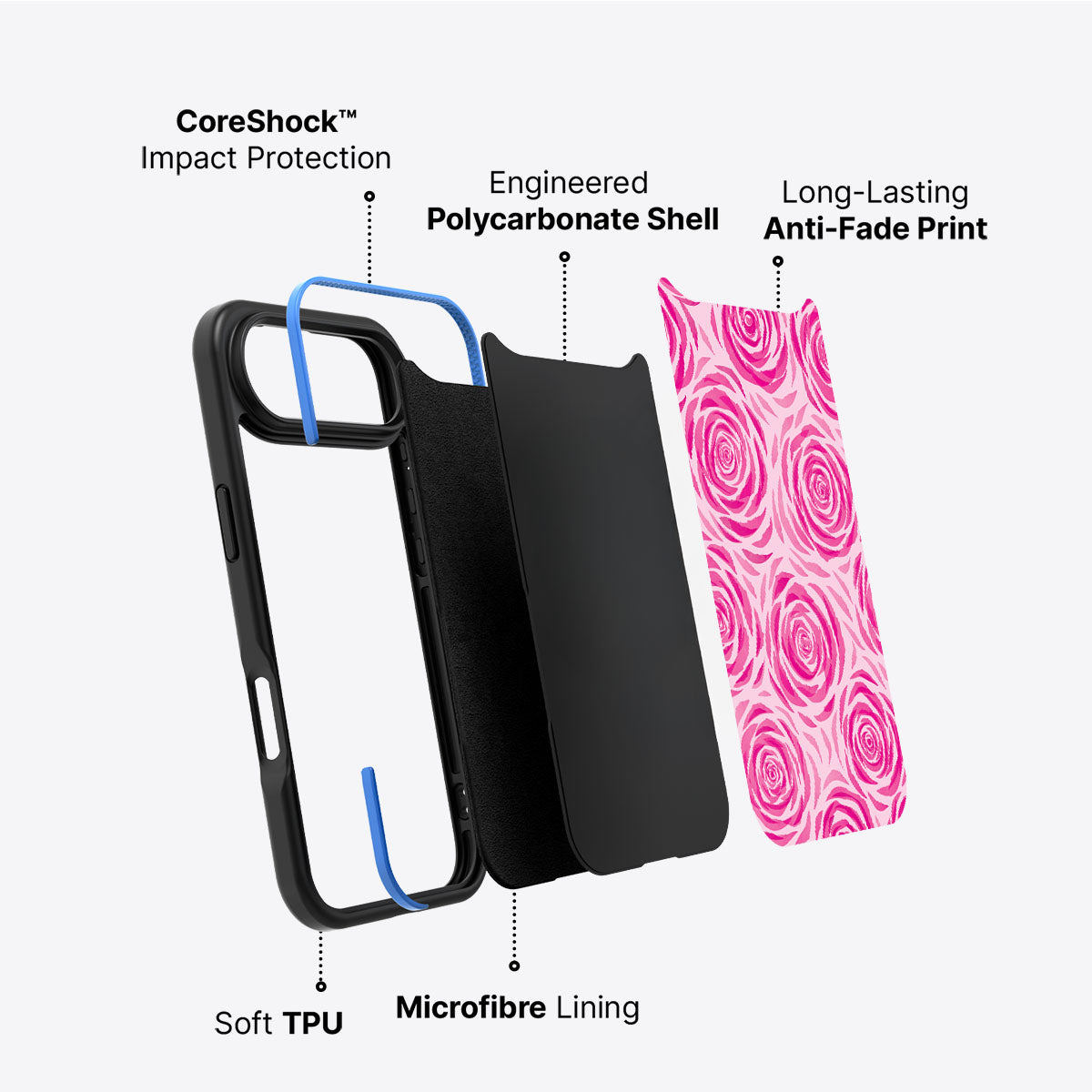 Rosy Reverie - iPhone 17 Air Case #case type_core (non magsafe)