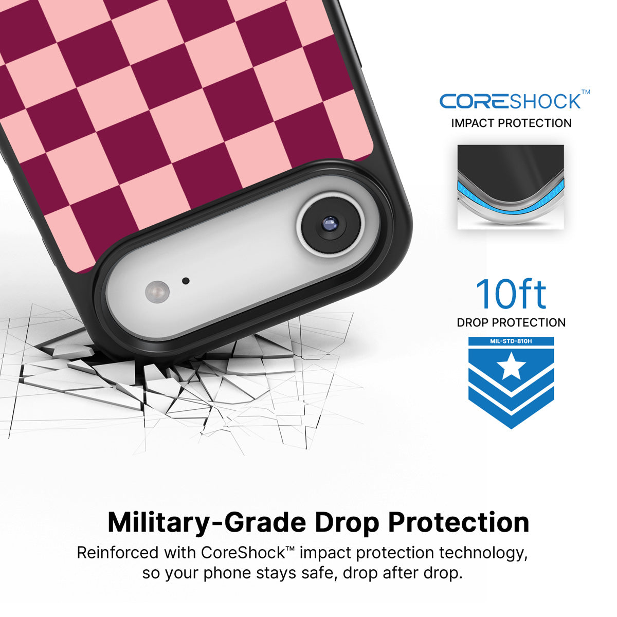 Rouge Board iPhone Air case with drop protection