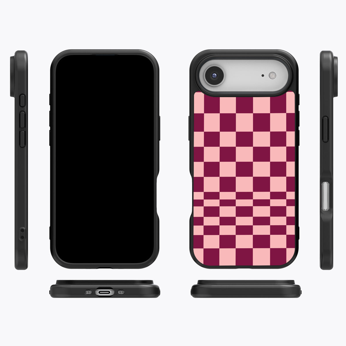 Rouge Board iPhone Air case cover – multi-angle view