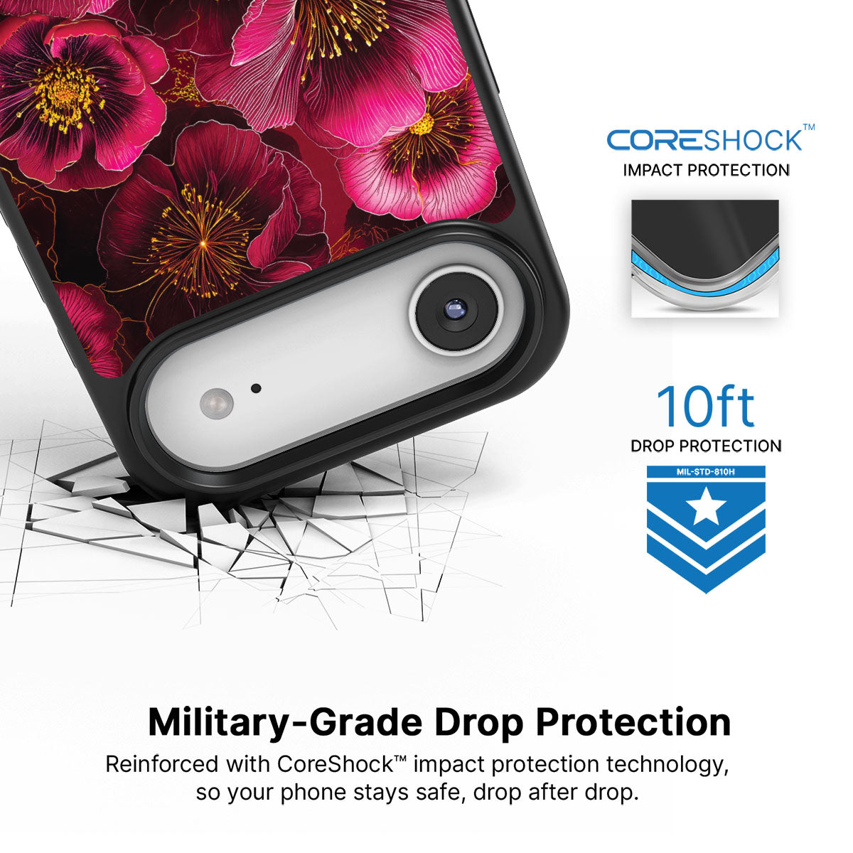 iPhone Air Case with MagSafe – Ruby Flora