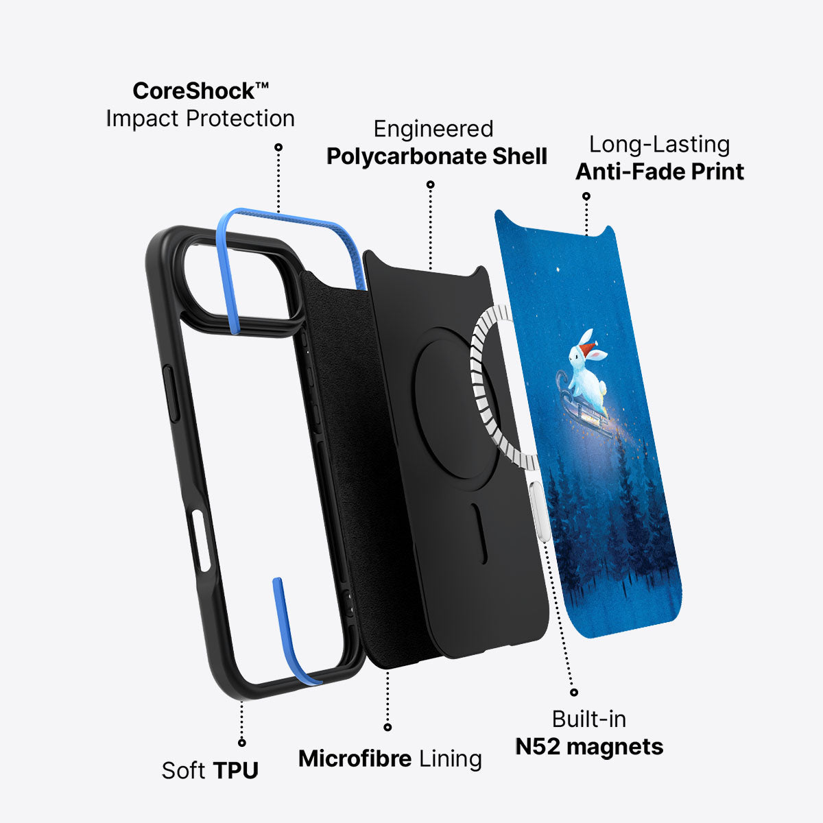 Santa Bunny - iPhone 17 Air Case #case type_core (magsafe)