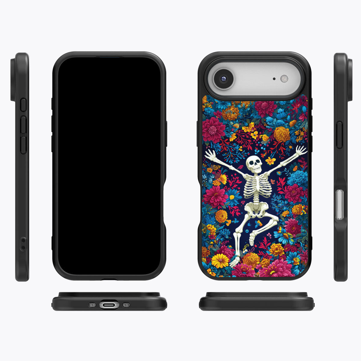 Floral Designer iPhone Air Case – Skeleton Garden | MagSafe