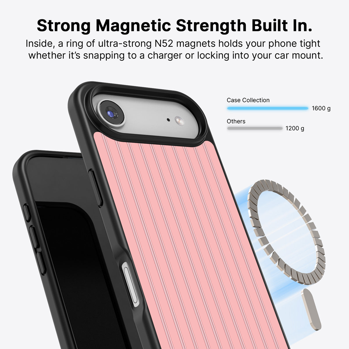 iPhone Air MagSafe case – Sorbet Pinstripe design