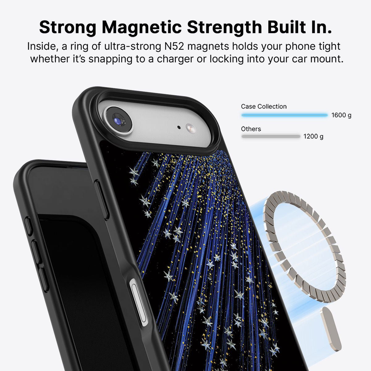 Celestial Designer iPhone Air Case – Star Cascade | MagSafe