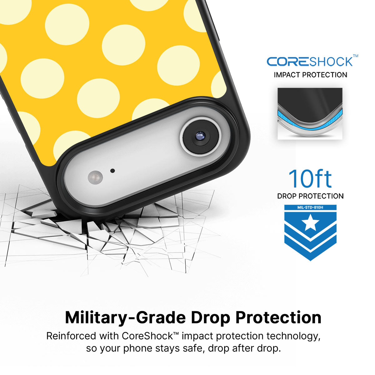 Sunny Dots - iPhone 17 Air Case #case type_core (magsafe), #case type_core (non magsafe)