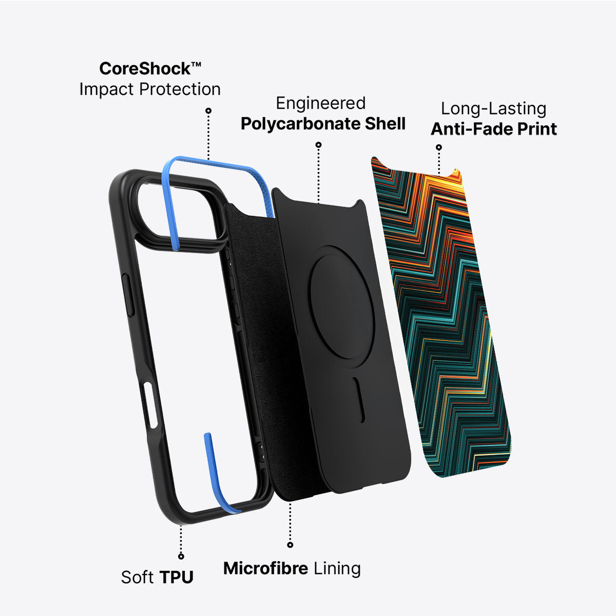 Techno Waves - iPhone 17 Air Case #case type_core (non magsafe)