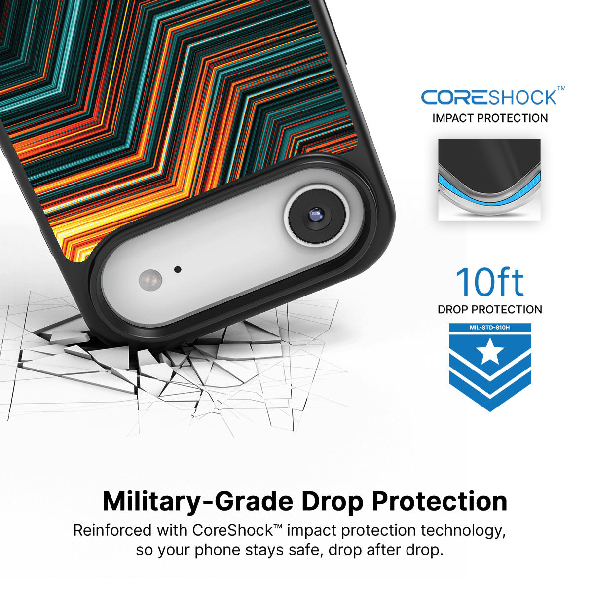 Techno Waves - iPhone 17 Air Case #case type_core (magsafe), #case type_core (non magsafe)