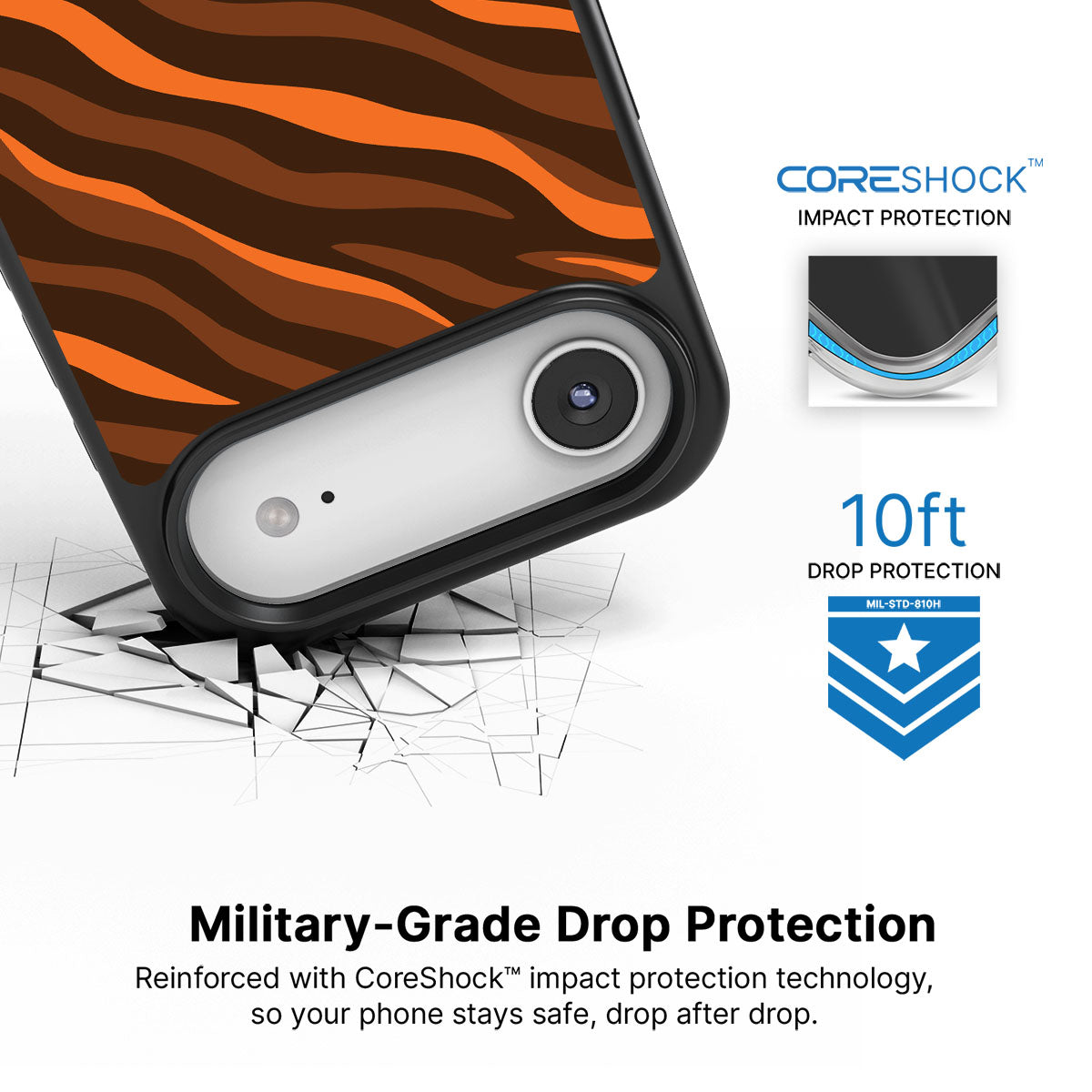 Tiger Trace - iPhone 17 Air Case #case type_core (magsafe), #case type_core (non magsafe)