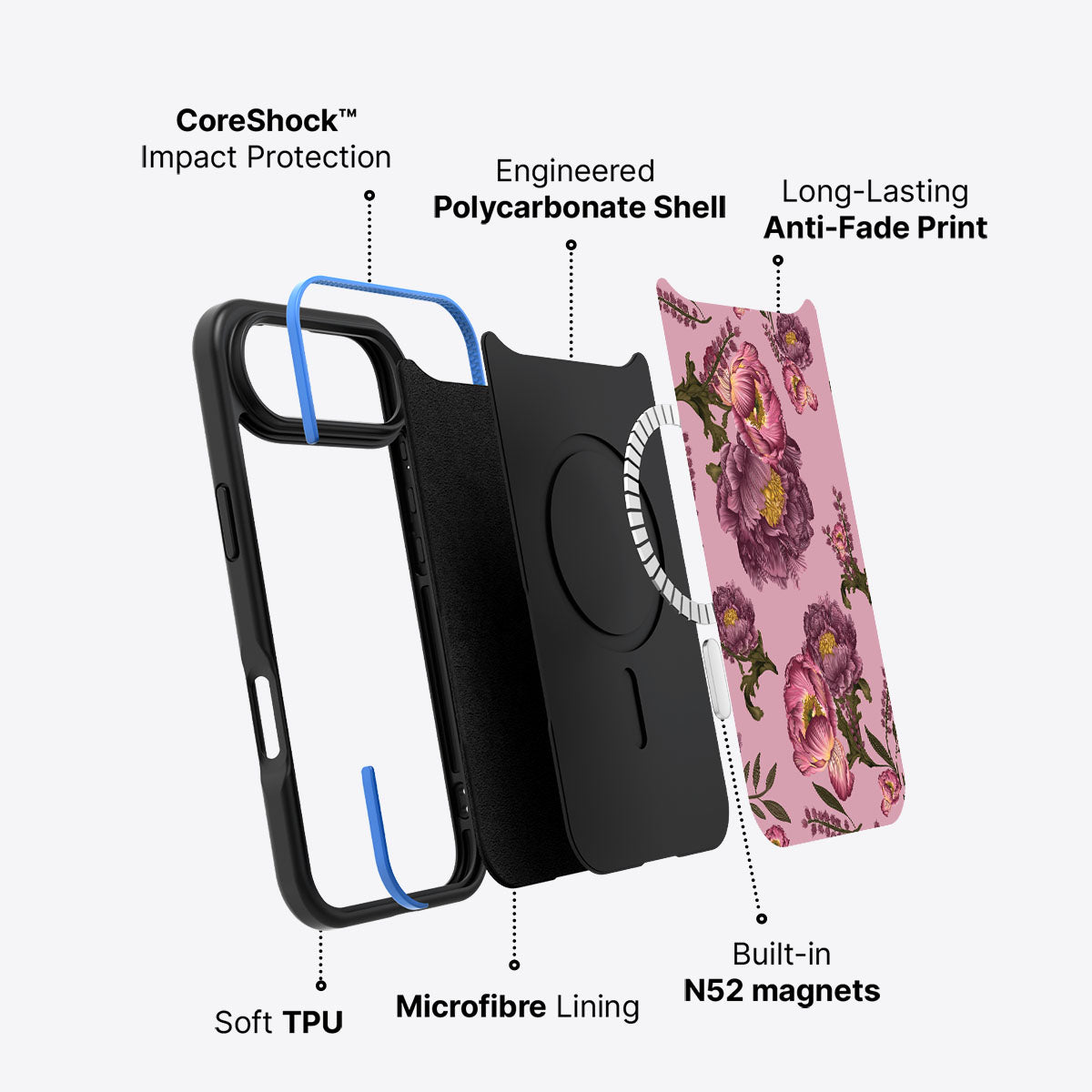 Vintage Blossoms - iPhone 17 Air Case #case type_core (magsafe)