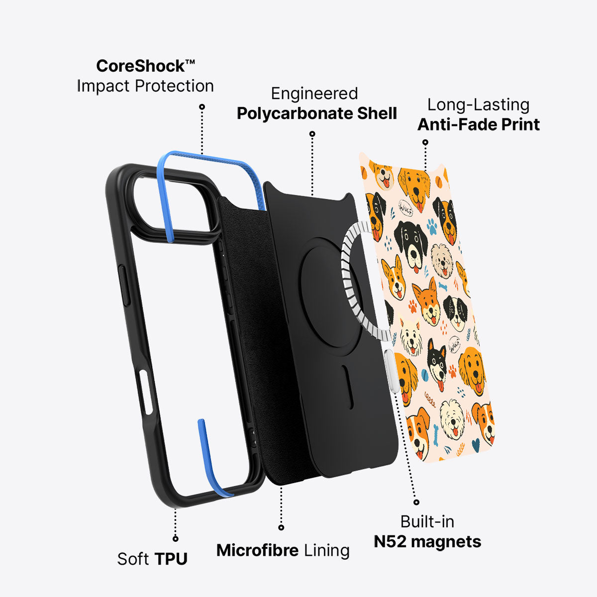 Woof Squad - iPhone 17 Air Case, #case type_core (magsafe)