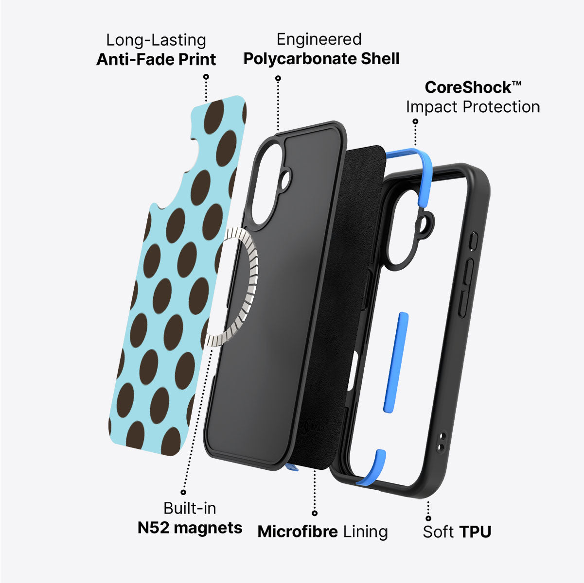 Blue Mocha - iPhone 17 Case #case type_core (magsafe)