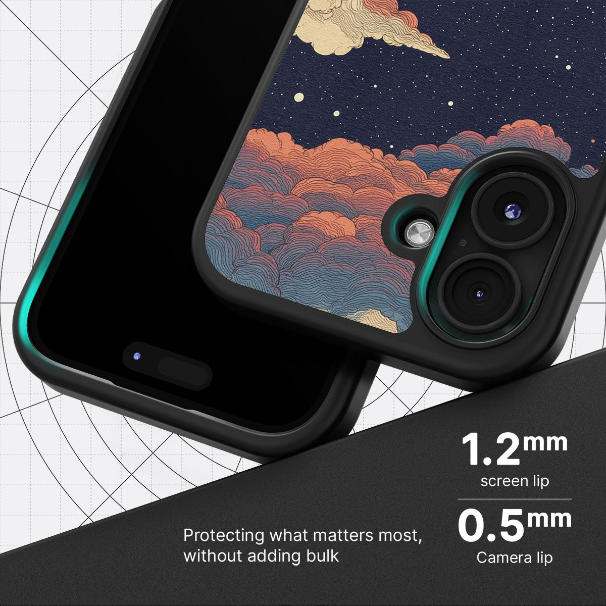 Blushed Moon - iPhone 17 Case #case type_core (magsafe), #case type_core (non magsafe)