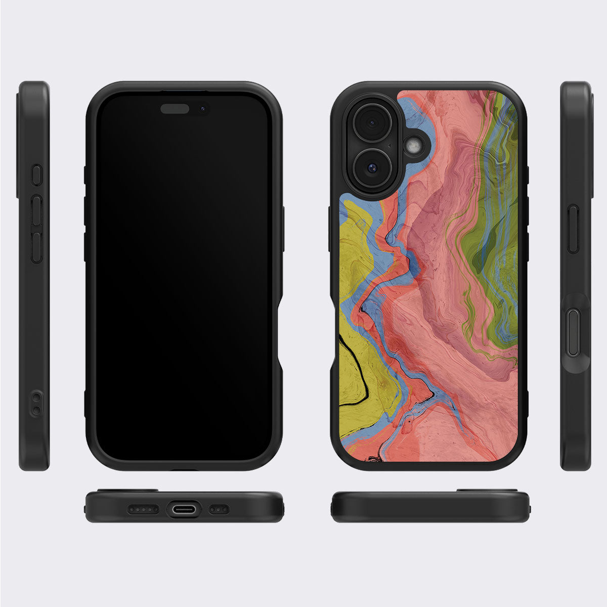 Coloured Rivers - iPhone 17 Case, #case type_core (magsafe), #case type_core (non magsafe)