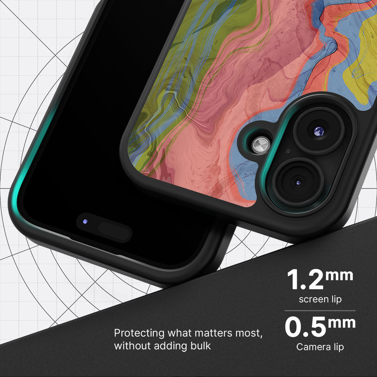 Coloured Rivers - iPhone 17 Case, #case type_core (magsafe), #case type_core (non magsafe)