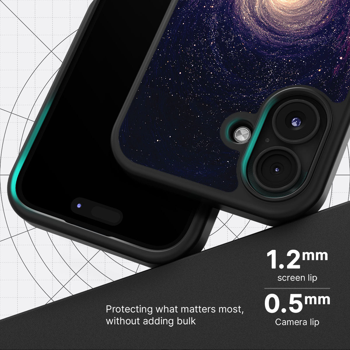 Cosmic Vortex slim iPhone 17 phone case