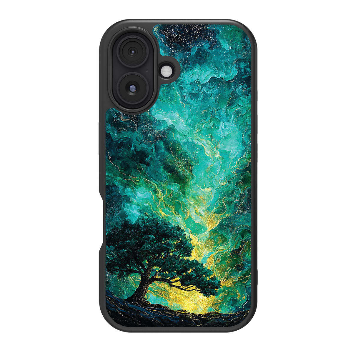Emerald Storm design back view – iPhone 17 case