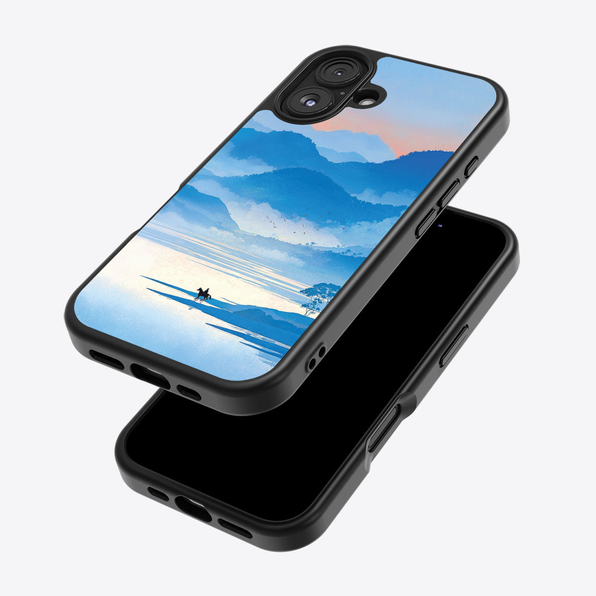 Globe Trotter iPhone 17 case – back and side view