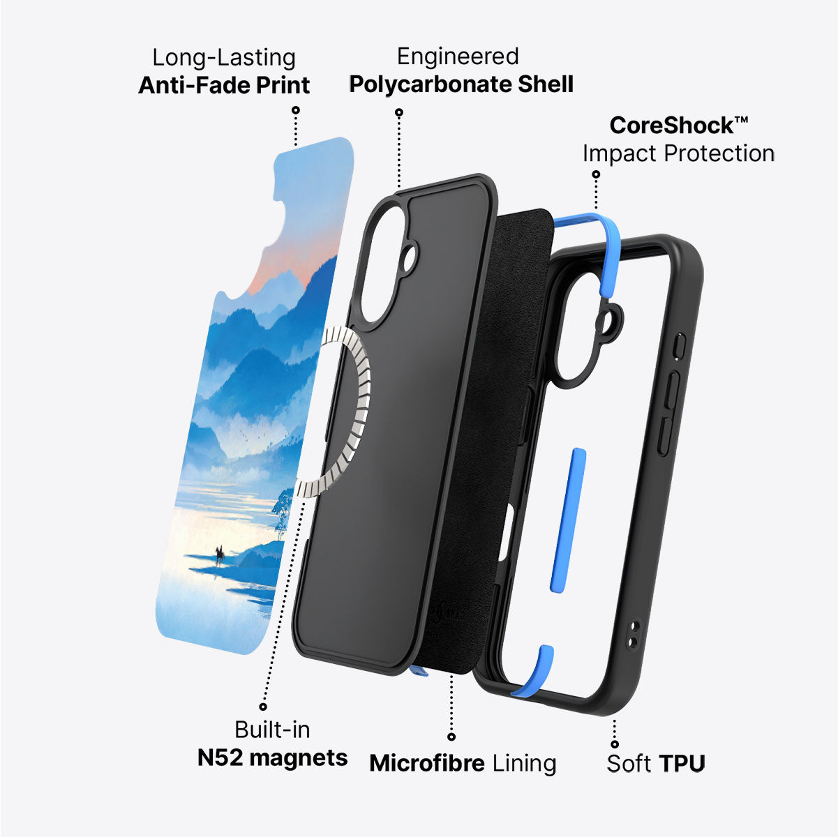 iPhone 17 case construction – Globe Trotter phone case