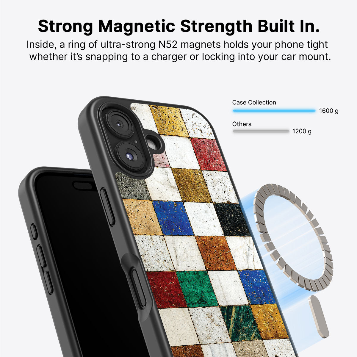 iPhone 17 MagSafe case – Heritage Mosaic design