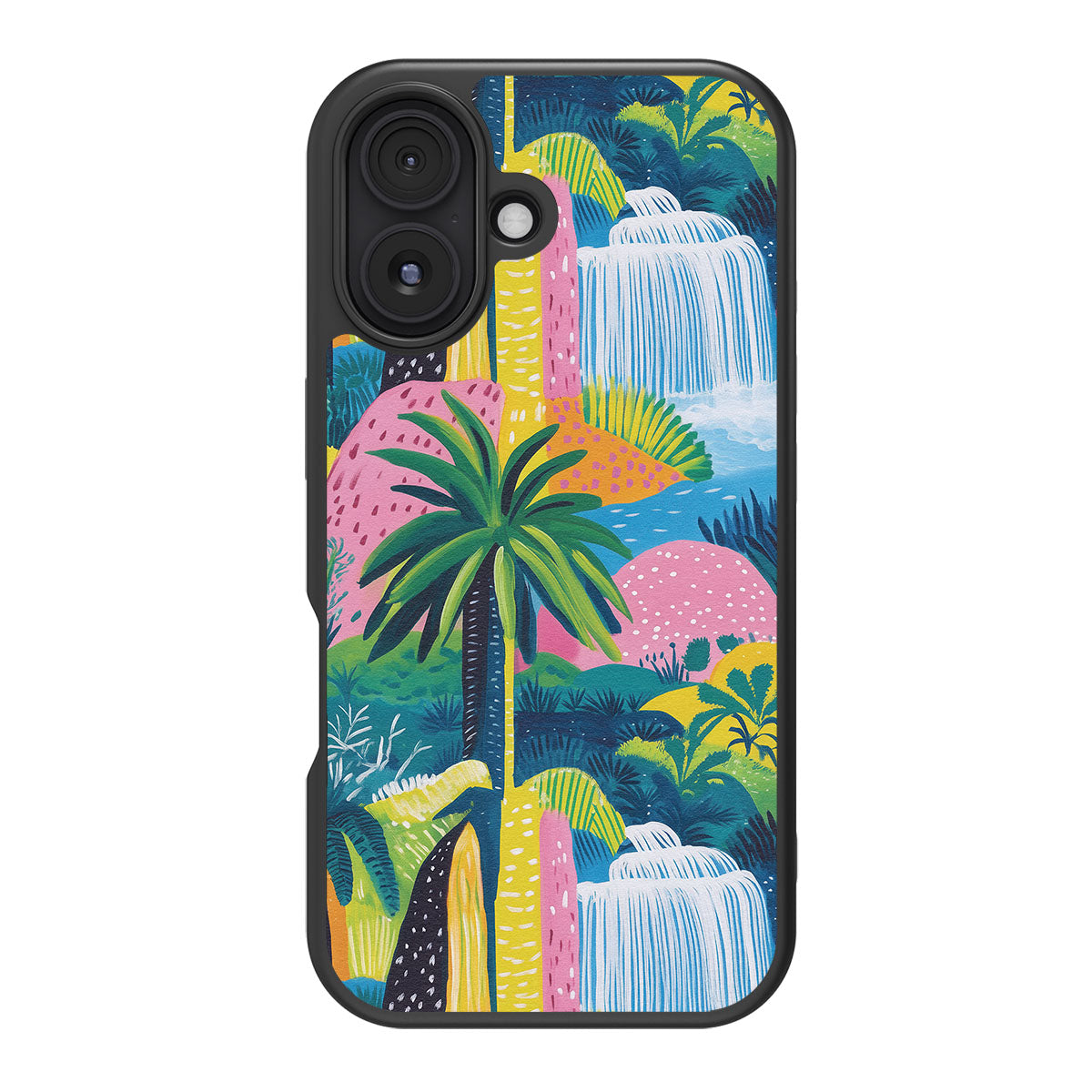 Lively Amazon design back view – iPhone 17 case