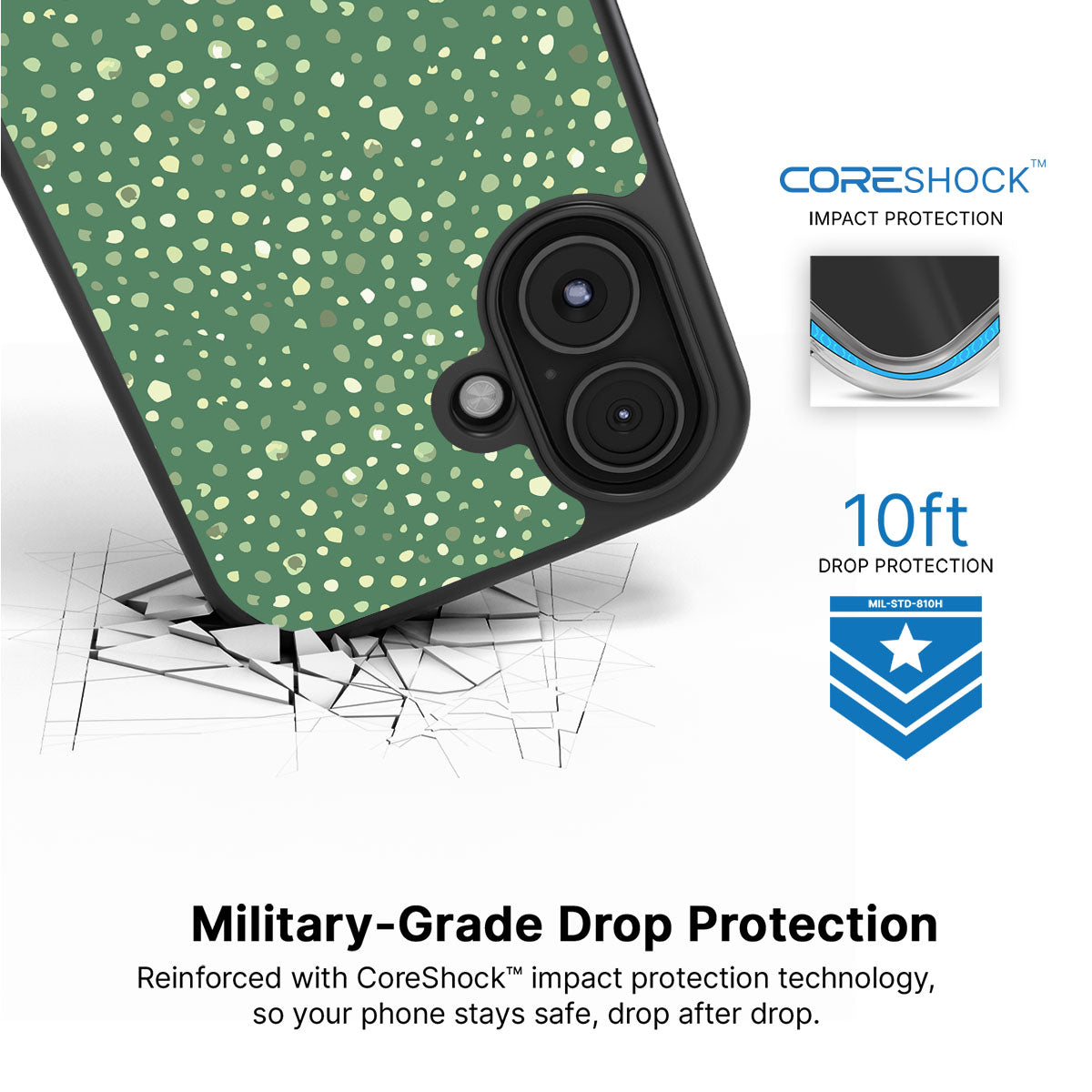 Moss Mosaic - iPhone 17 Case #case type_core (magsafe), #case type_core (non magsafe)