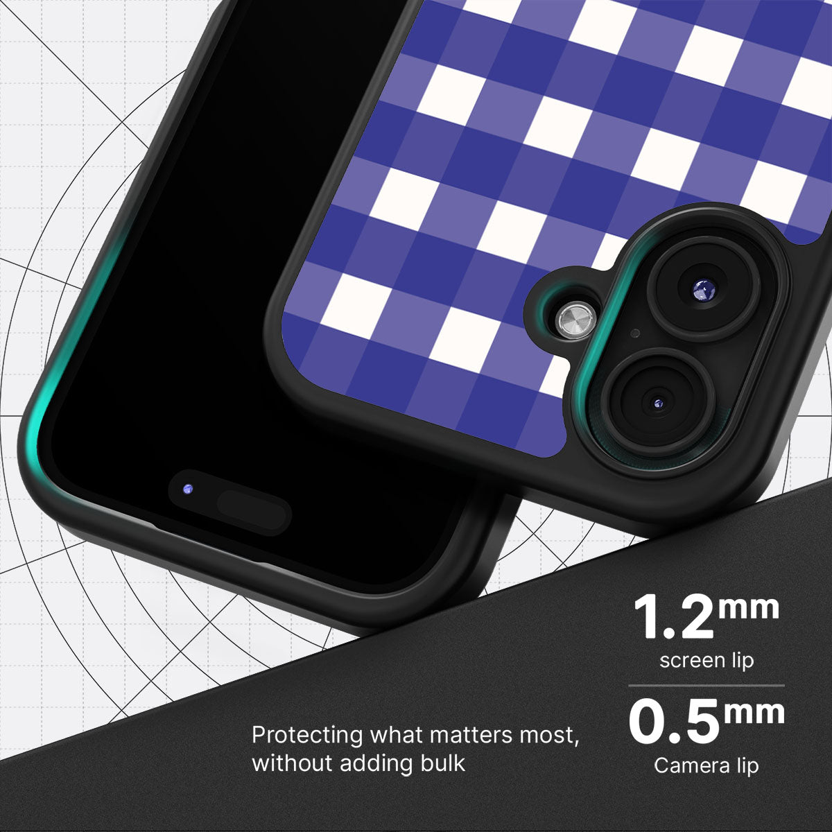 Nautical Grid - iPhone 17 Case