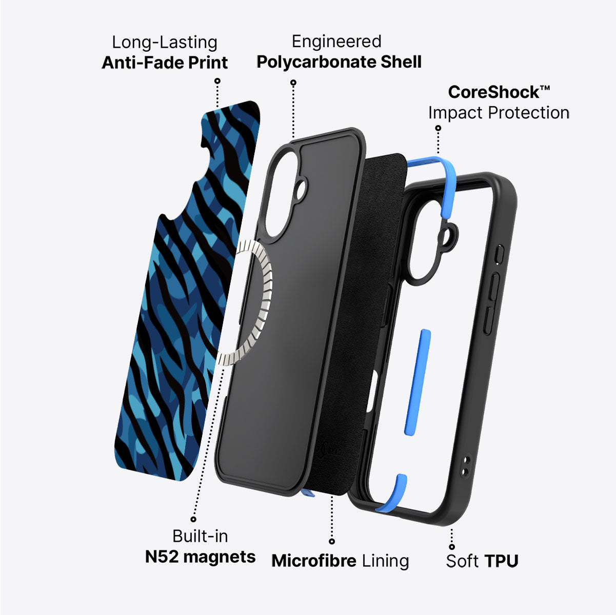 Ocean Camo - iPhone 17 Case, #case type_core (magsafe)