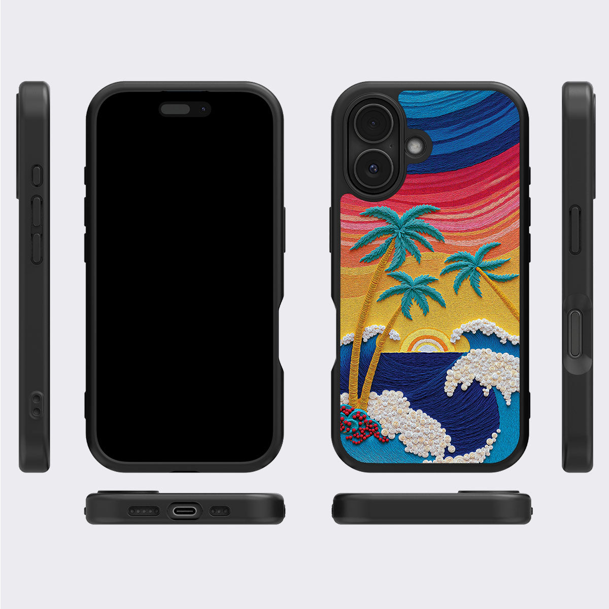 Tropical Designer iPhone 17 Case – Paper Tropics | MagSafe