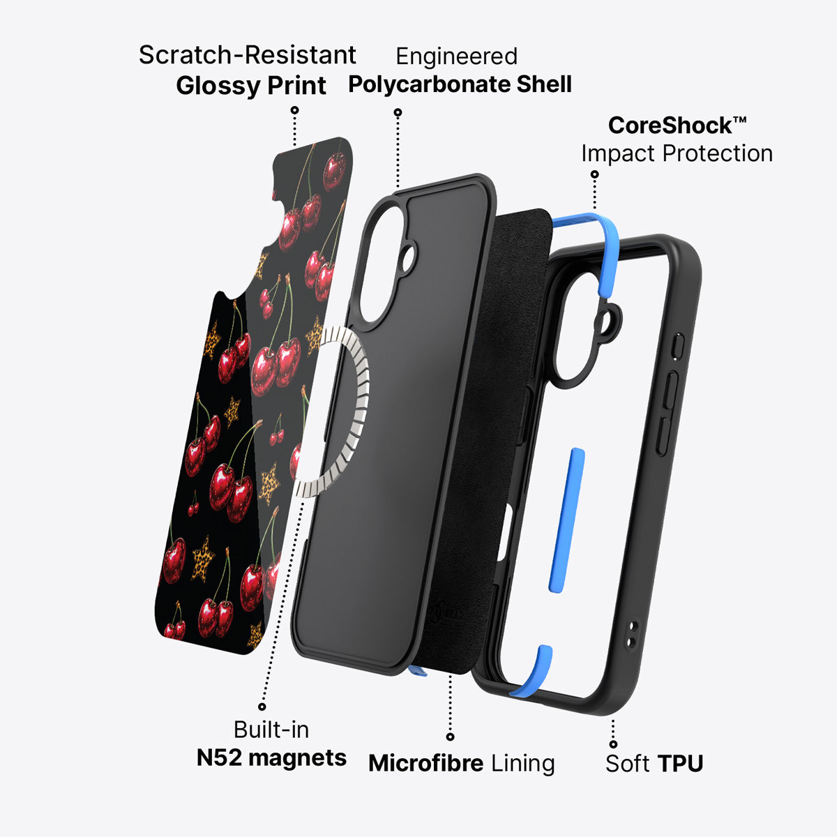 iPhone 17 case construction – Rebel Cherry phone case