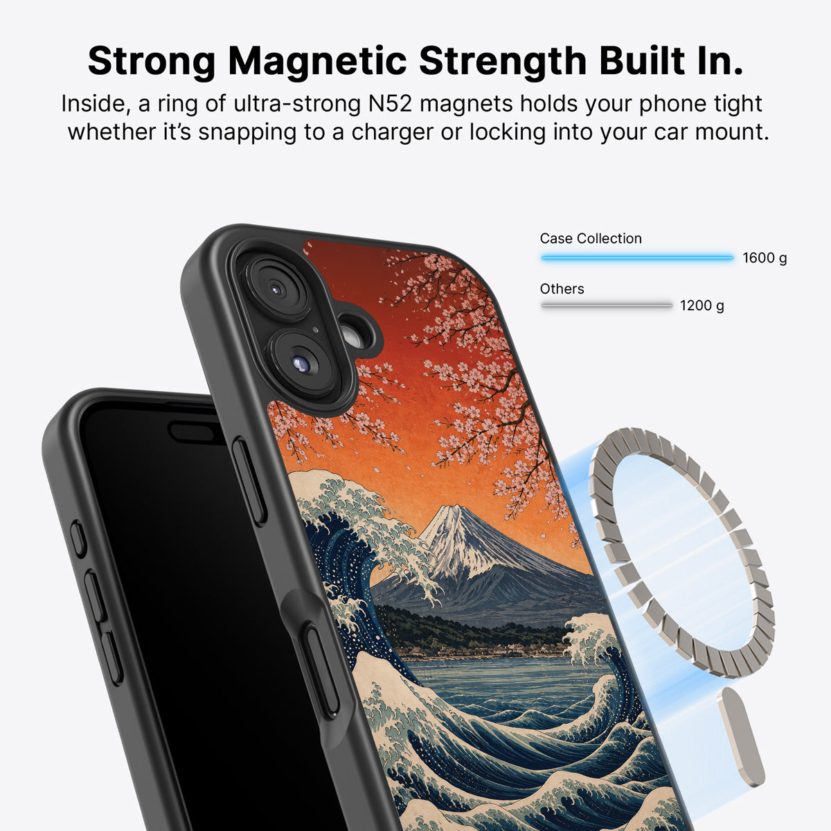iPhone 17 MagSafe case – Sakura Coast design