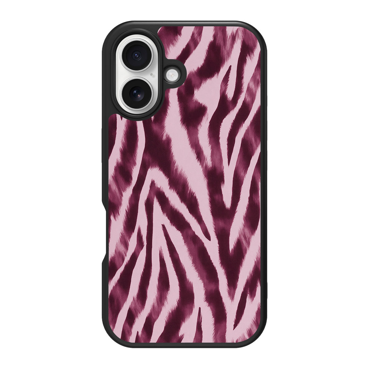 Sangria Zebra design back view – iPhone 17 case