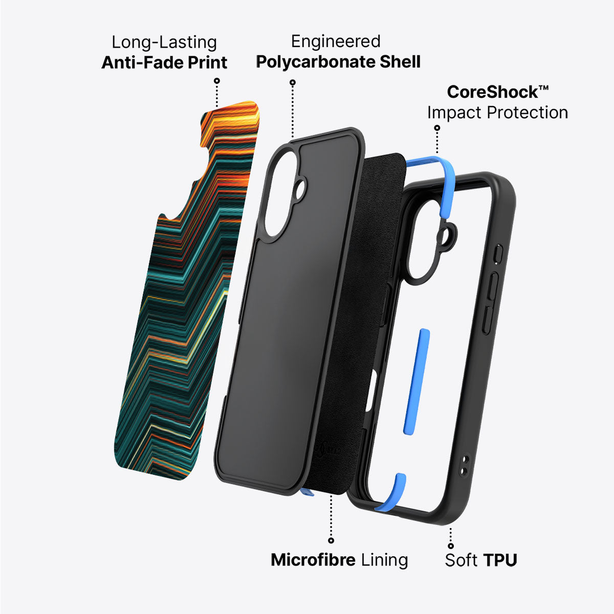 Techno Waves - iPhone 17 Case #case type_core (non magsafe)