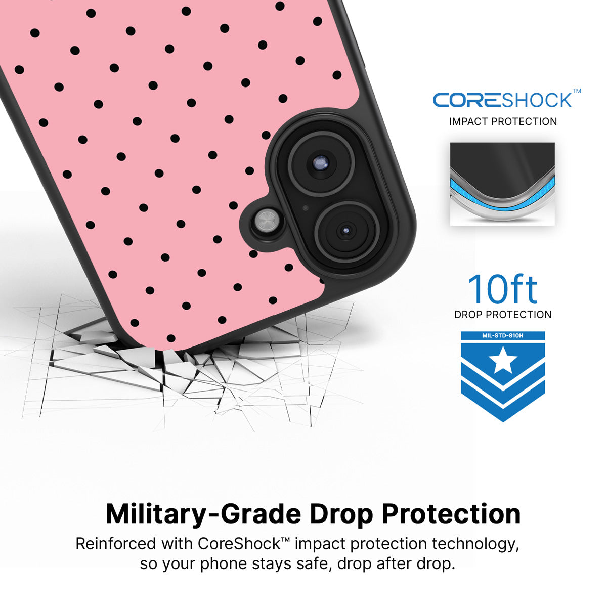 Veloria iPhone 17 case with drop protection