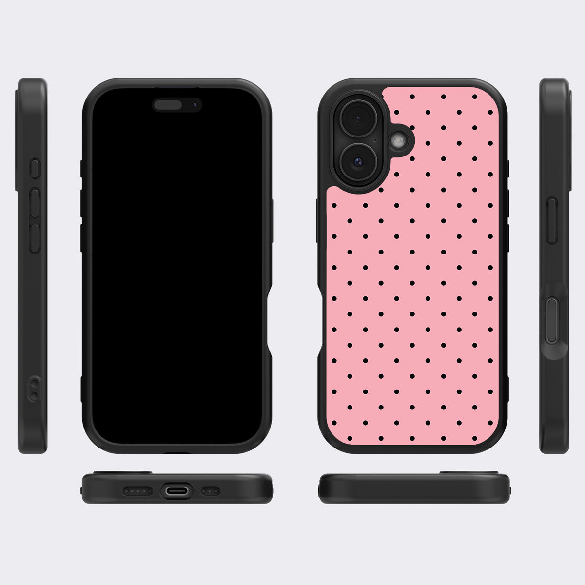 Veloria iPhone 17 case cover – multi-angle view