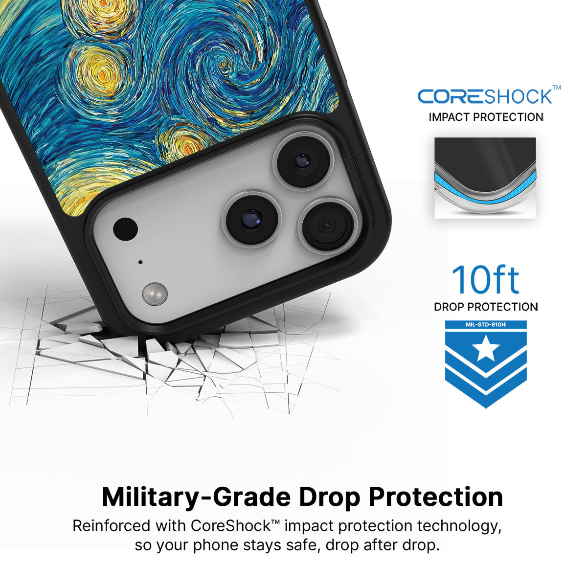 Astral Waves - iPhone 17 Pro Case #case type_core (magsafe), #case type_core (non magsafe)