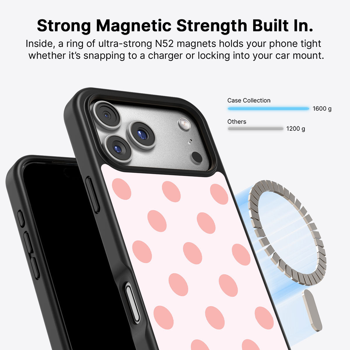 iPhone 17 Pro MagSafe case – Blush Pearl design